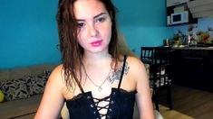 Super Hot 19yo Teen rubs her pink panties on Webcam
